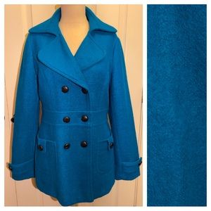 Vibrant Blue Pea Coat